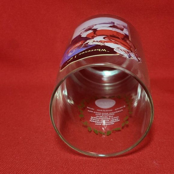 VTG Coca Cola Santa Claus Wherever I Go Drinking Glass - Picture 5 of 11